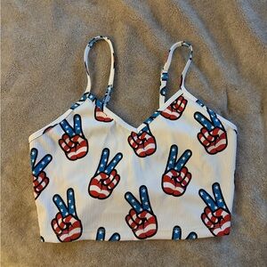 Stars and Stripes Peace Sign Camisole